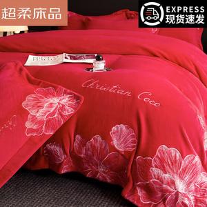 LUOLAI HOME Комплект постельного белья, 180 см, 4 предмета