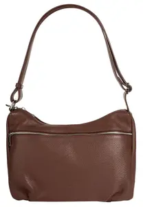 Шоппер Samantha Look, натуральная кожа, производство Италия, коричневый