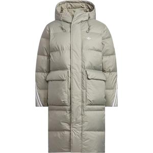 Пуховик FW25 Long Down Jacket Unisex Adidas Originals, серебристо-серый