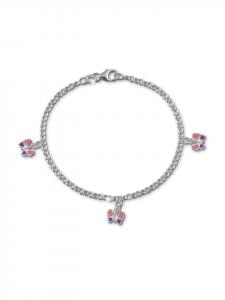 SilberDream Детский серебряный браслет SilverDream из серебра 925 пробы с бабочкой, приблизительно 15,5 см