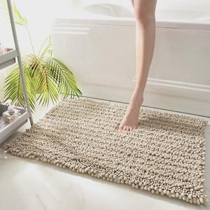 Dajiang Ковер 40x60 см для ванной, серый, нескользящий, быстро сохнущий, впитывающий