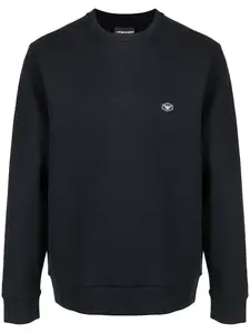 Джемпер с нашивкой-логотипом EMPORIO ARMANI, синий