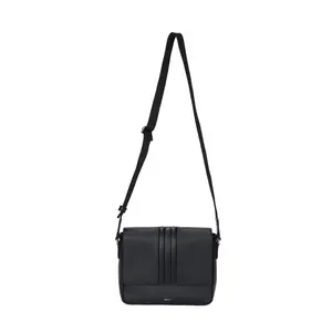 BALLY Мифос переработанная кожаная сумка-планшет через плечо мужская черная