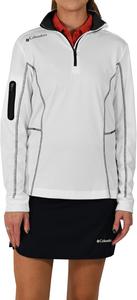 Columbia Women's Omni-Wick Wm Shotgun 1/4 Zip, White