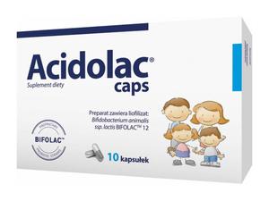 Диетическая добавка, Acidolac Caps, Добавка , 10 капсул Polpharma