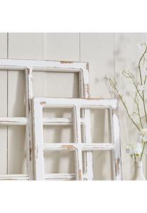 Декоративный оконный комплект из 2 шт. Mael Coluim античный белый Loberon, antikweiß