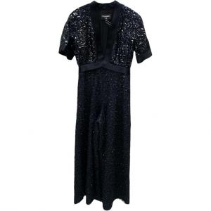 CHANEL Женский черный комбинезон