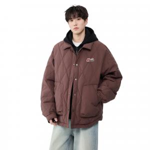 Пуховик Unisex с капюшоном и флисовой подкладкой WARRIOR, fuchsia (diy badge)