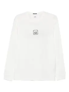 Футболка с длинными рукавами и принтом логотипа C.P. Company, белый