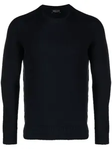 Джемпер с круглым вырезом Roberto Collina, синий