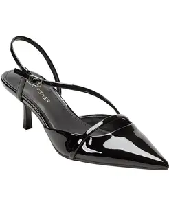 Женские туфли Illie с ремешками и каблуком-рюшкой Marc Fisher, черный