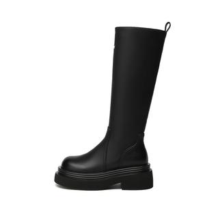 Сапоги женские Daphne высокие с логотипом, хаки