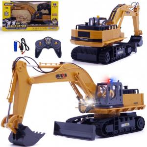 Большой Гусеничный Экскаватор Huina С Дистанционным Управлением Со Светодиодами Дистанционного Управления Huina Toys