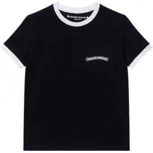 Футболка с логотипом Horseshoe Chrome Hearts, черный