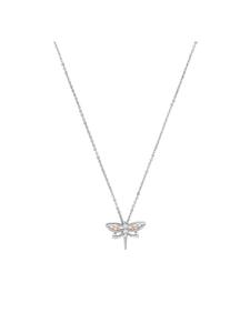 Amor Колье с подвеской, серебро 925 пробы, родированное и покрытое розовым золотом в двухцветном исполнении