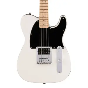 Squier Sonic Esquire H Electric - арктически белый с грифом из клена и черным защитным щитом