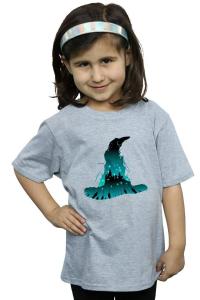 Хлопковая футболка с силуэтом Хогвартса Harry Potter, серый