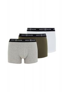 Набор из 3 шорт/брюк в стиле ретро Oscar WESTMARK LONDON, цвет White Grey Melange Khaki