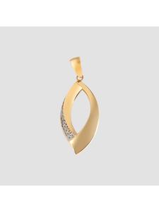 Adeliás Женский кулон из золота 375 пробы с фианитами в золоте