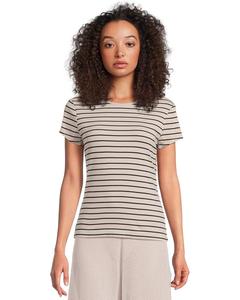 Футболка Michael Stars Joy Stripe Tee, цвет Cement/Black