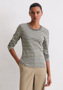 Топ Marc O'Polo CREW NECK STRIPED, Dark Grey