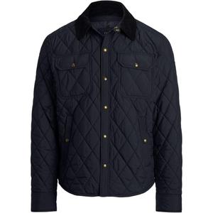 Стеганая куртка с вельветовым воротником Polo Ralph Lauren, черный