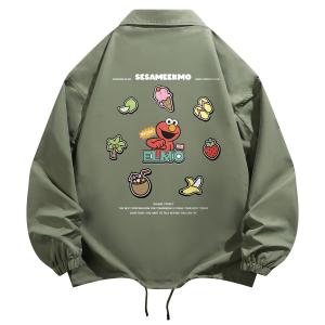 Ветровка Унисекс SESAME STREET, зеленый