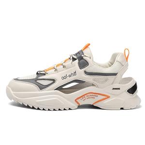 King Jinmai Дышащие низкие повседневные туфли мужские бежевые, цвет Beige