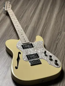 Fender Japan MIJ FSR Collection Traditional 70s Telecaster Thinline с грифом из клена в цвете Vintage White
