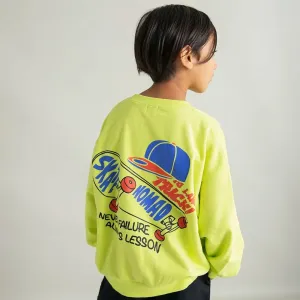 Большая флисовая толстовка с разнообразными графическими принтами Branshes, цвет 65_Lime