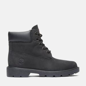 Классические 6-дюймовые водонепроницаемые ботинки Junior Timberland, цвет Black Nubuck