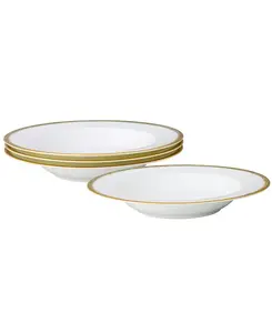 Набор из 4 суповых мисок «Хаку», сервиз на 4 персоны Noritake, white
