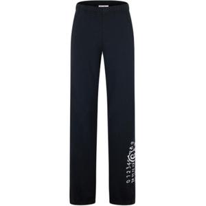 Черные широкие брюки с принтом в виде цифр MM6 Maison Margiela