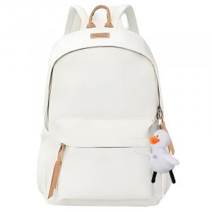 WARRIOR Большой унисекс рюкзак из нейлоновой ткани бело-черный, White