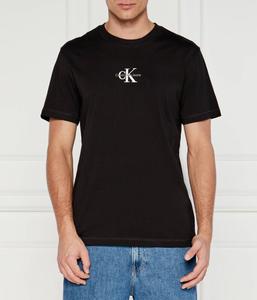 Футболка мужская Calvin Klein Jeans хлопковая с монограммой, черный