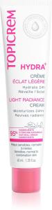 Крем Hydra+ Light Radiance с легкой текстурой, увлажняющий крем для нормальной и комбинированной чувствительной кожи Topicrem, 40 мл