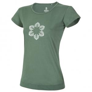 Футболка Ocun Women's Classic T Organic Flower, цвет Green Duck