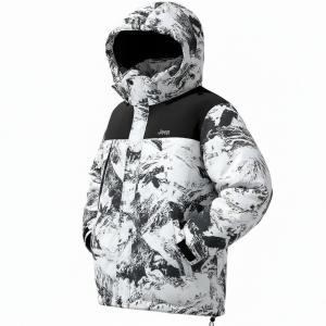 Jeep Пуховик Unisex Snow Mountain White Thickened