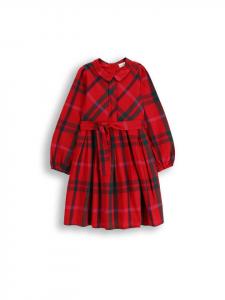 Платье из клетчатой ткани в разноцветную клетку. Coccodrillo