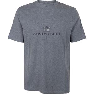 Футболка с принтом Brunello Cucinelli, smoke coal серый