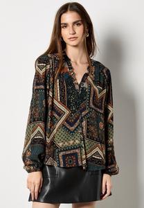 Блуза Apricot PATCHWORK PRINT RUFFLE, Green