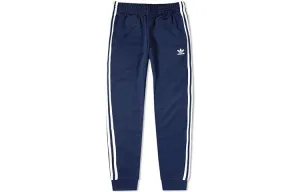 Штаны мужские трикотажные SST темно-синие Adidas Originals, темно-синий