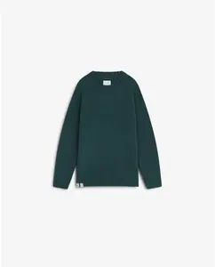 Детский джемпер с вышитым контрастным логотипом и круглым вырезом Scalpers, зеленый