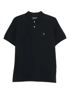Поло из пике на пуговицах Marc O'Polo, черный