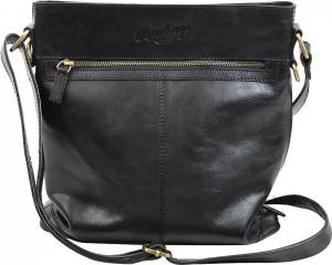 Большая кожаная сумка через плечо Rawlings, черный