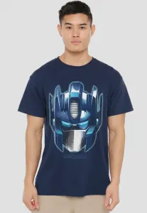 Футболка с крупным принтом лица оптимуса из «трансформеров: поколения» Hasbro, Dark Blue