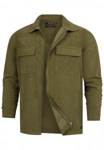 Куртка классического кроя для межсезонья INDICODE JEANS Nemoto, темно-зеленый