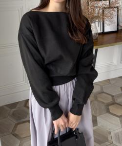 Трикотажный топ с вышивкой в одну точку, на одно плечо, двухсторонняя вязка [Универсальная вязка]