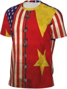 Мужская футболка с сетчатыми вставками, короткий рукав, быстросохнущая