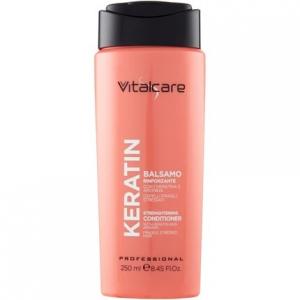 Кератиновый укрепляющий кондиционер для волос с кератином и аргинином 250мл, Vitalcare
